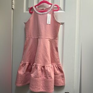 Janie and Jack Pink Ruffle Hem Dress